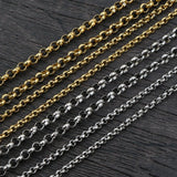 5 Meters Stainless Steel Plated BL O Style Necklace Chains DIY Jewelry Findings