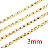 5 Meters Stainless Steel Plated BL O Style Necklace Chains DIY Jewelry Findings