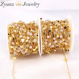 5m Shell Pearl Star/Heart Rosary Brass Chain