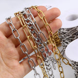 5m Stainless Steel Link Cable Chain Multicolor DIY Jewelry Findings