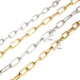 5m Stainless Steel Link Cable Chain Multicolor DIY Jewelry Findings