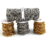 5m Stainless Steel Link Cable Chain Multicolor DIY Jewelry Findings