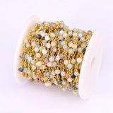 5 Meters Amazonite Round Beads Jewelry Chain