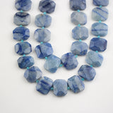 Mixed Gemstone Polished Faceted Slab Beads 20x25mm