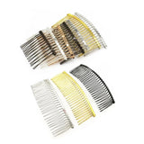 5 PCS Hair Combs Blank Settings Hairwear Jewelry Making