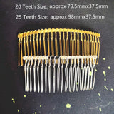 5 PCS Hair Combs Blank Settings Hairwear Jewelry Making