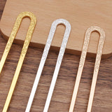 5 PCS Ancient Copper Hair Forks Hairpins Bridal Headwear DIY Jewelry