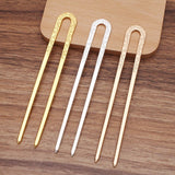 5 PCS Ancient Copper Hair Forks Hairpins Bridal Headwear DIY Jewelry