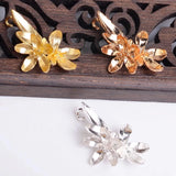 5 PCS 17x25mm Metal Brass Flowers Pendant Charms DIY Jewelry Making
