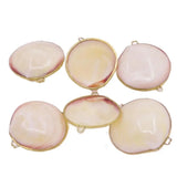 5 Natural Mother of Pearl Jewelry Boxes 70mm-75mm