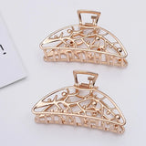 5 PCS 85x45mm KC/Silver Plated Back Hairpin Ponytail Clip