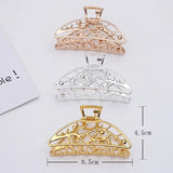 5 PCS 85x45mm KC/Silver Plated Back Hairpin Ponytail Clip