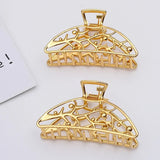 5 PCS 85x45mm KC/Silver Plated Back Hairpin Ponytail Clip