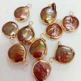 5 PCS /LOT Freshwater Loose Pearl Baroque Shape DIY Beads, Colorful