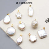 5 PCS Natural Freshwater Loose Pearl Baroque Pendant DIY Beads