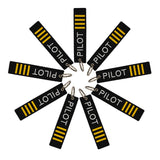 5 PCS POMPOM Pilot KeyChains for Luggage Key Tag Stitch Keychains