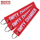 5 PCS Red Empty Chamber Keychain Aviation Gift Promotion Christmas Keychains