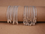 5 PCS 26'' Foxtail 18 KGF/925 Silver Necklace Chain