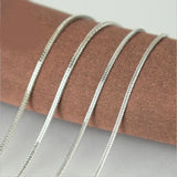 5 PCS 26'' Foxtail 18 KGF/925 Silver Necklace Chain