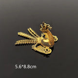 5 PCS 3D Phoenix Crown Hairpin DIY Jewelry Making Alloy Accessory