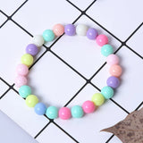 5 PCS Mix Style Candy Pearl Bracelet for Kids Girl's Summer Style Bead Bracelets