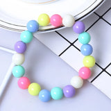 5 PCS Mix Style Candy Pearl Bracelet for Kids Girl's Summer Style Bead Bracelets