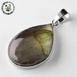Labradorite Drop Pendants Brass Findings Jewelry Crafts