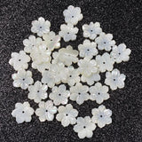 5 PCS Mother Of Pearl Shell Flower Beads Natural for Jewelry Making DIY