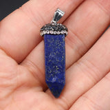 5 PCS Natural Stone Opal Lapis Turquoises Pendants for DIY Jewelry