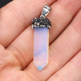 5 PCS Natural Stone Opal Lapis Turquoises Pendants for DIY Jewelry