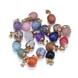 5 PCS Natural Stone Pendants for DIY Jewelry Making