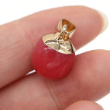 5 PCS Natural Stone Pendants for DIY Jewelry Making