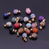 5 PCS Natural Stone Pendants for DIY Jewelry Making