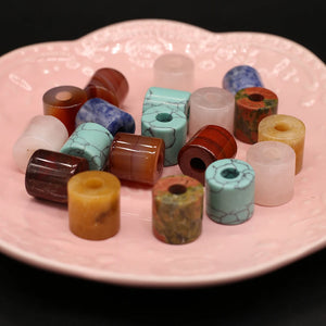 5 PCS Natural Stone Pendant Beads 16x16mm DIY Jewelry Making Gift