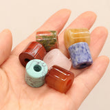 5 PCS Natural Stone Pendant Beads 16x16mm DIY Jewelry Making Gift