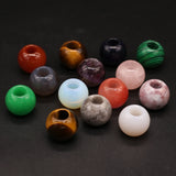 5 PCS Random Natural Stone Pendant Macroporous Beads DIY Jewelry Making