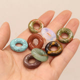 5 PCS Natural Stone Pendant Beads 20x20mm DIY Jewelry Making Accessories