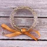 Colorful Gravel Filled Tube Bangles for Women