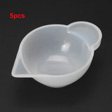 5 PCS Silicone Mold Cup Dispenser Epoxy Resin Jewelry Making Tool