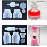 5 PCS Silicone Mold DIY Jewelry Tool Small Bottle Mold Pendant Handsize