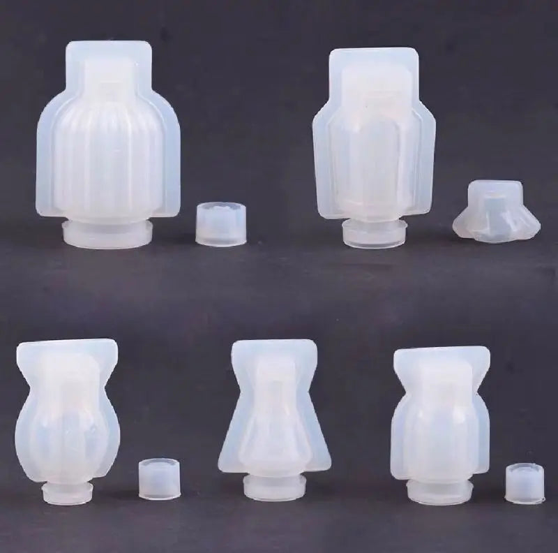 5 PCS Silicone Mold DIY Jewelry Tool Small Bottle Mold Pendant Handsize