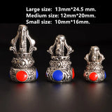 5 PCS Tibetan Alloy Silver Spacer Beads Vajry Pestle Charms DIY Jewelry Making