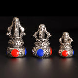 5 PCS Tibetan Alloy Silver Spacer Beads Vajry Pestle Charms DIY Jewelry Making