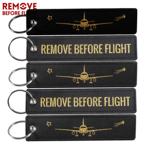 5 PCs Pilot Keychains Remove Before Flight Key Chain for Aviation Key Tag