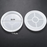 DIY Round Coaster Silicone Mold, 3.15'' Diameter, Resin & Cement Casting