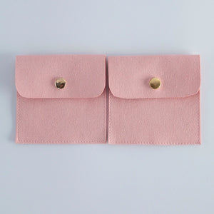 5-Pack Mini Envelope Jewelry Bags Snap Button Closure
