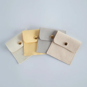 5-Pack Mini Envelope Jewelry Bags Snap Button Closure