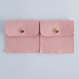 5-Pack Mini Envelope Jewelry Bags Snap Button Closure