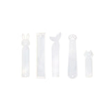 5 Pack Silicone Bookmark Mold DIY Epoxy Resin Jewelry Craft Transparent Mold