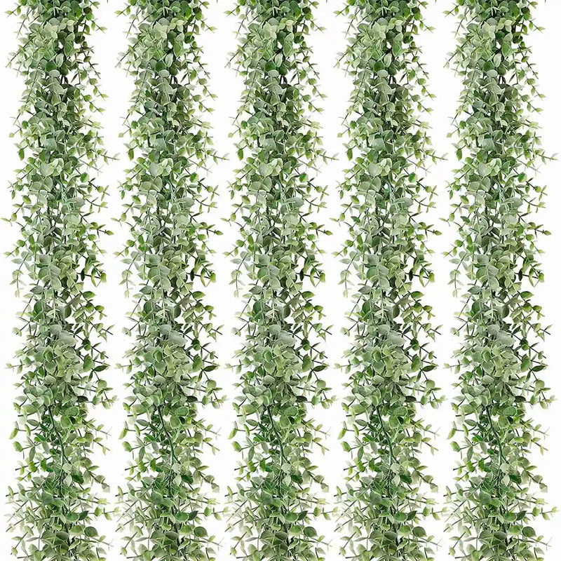 5 Packs 30Ft Artificial Eucalyptus Garlands Faux Hanging Plants for Wedding